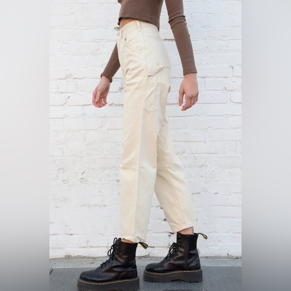 Brandy Melville Pants & Jumpsuits Brandy Melville Beige Tammy Cargo